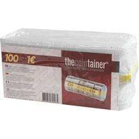 Lot de 100 Étui à monnaie en PET - pièces 1 Euro 25 pcs/tube - Image 2