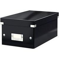 Lot de 6 Boîte de rangement Leitz Click & Store, format DVD Noir - Image principale