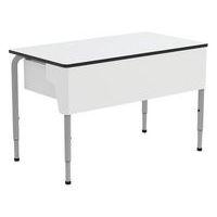 Table rectangle professeur Plus 120x65 cm blanc-Mirplay School - Image principale
