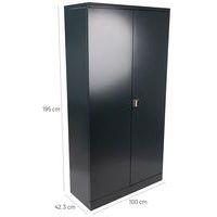 Armoire haute à portes battantes à monter - Largeur 100 cm - Manutan Expert - Image 3