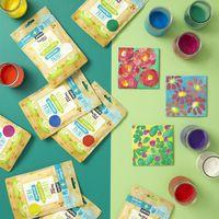 Set 10 sachets 180g gouache poudre - assorties +2 cuillères - Image 3