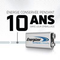 10 Pile Ultimate Lithium - 9V - Lot de 10 - Energizer - Image 4
