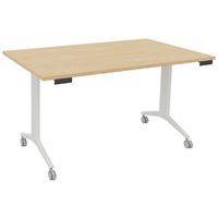 Table abattante rectangulaire Avel  pieds blancs sur roulettes - Image principale