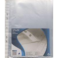 Pochette polypropylène incolore perforés 17 x 22 cm (Sachet de 25) - Image principale