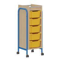 Desserte mobile Chloé 5 bacs sur roulettes - Mobidecor - Image principale