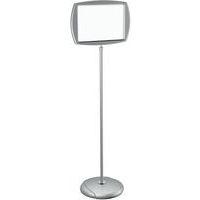 Panneau d'information rectangulaire gris magnétique laqué - Image principale