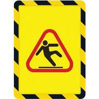 Lot de 2 cadre magneto securite magnetique A4 jaune/noir - Image 2