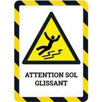 Lot de 2 cadre magneto securite magnetique A4 jaune/noir - Image 4