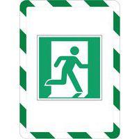 Lot de 2 cadre magneto securite magnetique A4 vert/blanc - Image 4