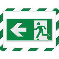 Lot de 2 cadre magneto securite magnetique A4 vert/blanc - Image 2