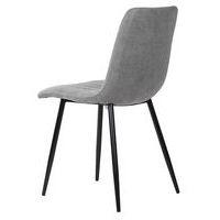 Lot de 4 chaises Xéna gris clair - Image 3