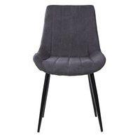 Lot de 4 chaises Mila gris foncé - Image 4