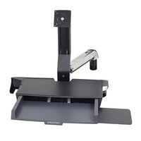 Bras ergonomique StyleView Combo assis-debout avec plan de travail - Ergotron - Image principale
