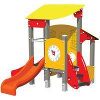 Structure grande tour et grande cabane Ptit Loup alu/poly jambes de scellement - Image principale