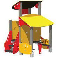 Structure grande tour et grande cabane Ptit Loup alu/poly jambes de scellement - Image 3