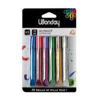 Blister 6 tubes 10 ml paillettes glitter glue - Image principale