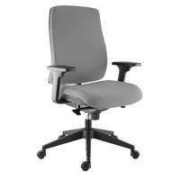 Fauteuil Harmonia accoudoirs réglables Gris clair - Image principale