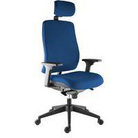 Fauteuil Harmonia accoudoir réglable+têtière Bleu - Image principale
