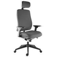 Fauteuil Harmonia accoudoir réglable+têtière Gris moyen - Image principale