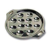 Assiette à escagots 6 places inox ø15,6 cm - Image principale