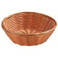 Corbeille à pain ronde en polypropylène 18x6 cm marron - Image principale