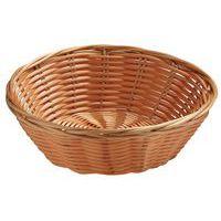 Corbeille à pain ronde en polypropylène 21x6 cm marron - Image principale