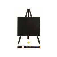 Mini ardoise+feutre en bois coloris hêtre - Image principale