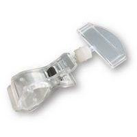 Pince tiquette Cristal en polycarbonate 9,5x5 cm - Image principale