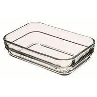 Ravier rectangulaire en verre trempé 25cl transparent - Image principale