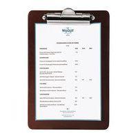 Porte-menu à pince A5 25x17 cm marron - Image principale