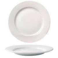 Assiette plate en porcelaine ø27 cm blanc-Delta - Image principale