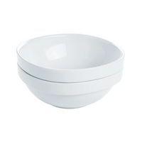 Bol carré en porcelaine 60cl blanc-Oslo-Sarreguemines - Image principale