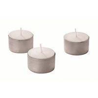 Lot de 50 bougies chauffe-plat 8 heures blanc - Image principale