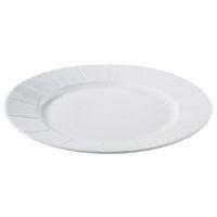 Assiette plate en porcelaine ø21 cm blanc-S'Food - Image principale