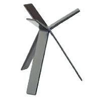 Support buffet en métal gommé ø 16 hauteur1 8 cm argent - Image principale