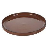 Assiette plate en porcelaine ø26 cm canelle-Caractere-Revol - Image principale