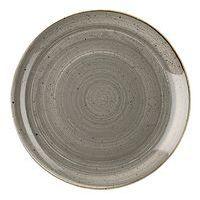 Assiette plate en porcelaine ø28,8 cm gris-Stonecast-Churchill - Image principale