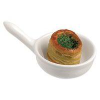 Mini Poêlon en porcelaine 6cl blanc - EO - Image principale