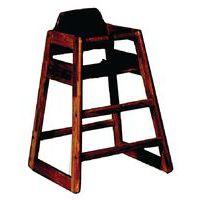 Chaise bébé en bois empilable foncé - Image principale