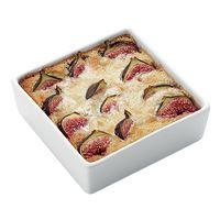 Plat carré en porcelaine 40cl blanc - Image principale