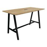 Table réunion haute cohésion avec bloc électrique pieds métal Buronomic - Image 3