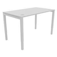 Bureau droit Astro Arche pied réglable 140x80 blanc/blanc - Image principale