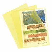 Lot de 10 Sachet 100 pochettes polypropylène grainé 12/100e - A4-Jaune - Image principale