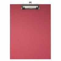 Lot de 10 Porte-bloc papier enduit - Format 23x32cm pour A4-Rouge - Image principale