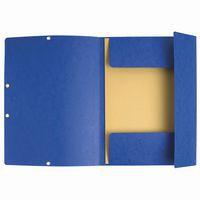 Lot de 25 Chemises à élastique 3 rabats carte lustrée - A4-Bleu - Image 2