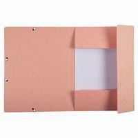 Lot de 25 Chemises à élastiques carte lustrée Aquarel - A4-Corail - Image 2