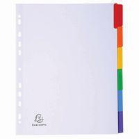 Lot de 20 Intercalaires carte blanche 160g - 6 positions - A4+-Blanc - Image 2