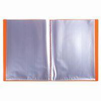 Lot de 20 Protège-doc en PP 5/10e OPAK poch. Cristal 40 vues -Orange - Image 2
