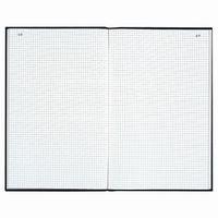 Registre 35x22,5cm 5x5 folioté 200 pages-Noir toilé - Image 2