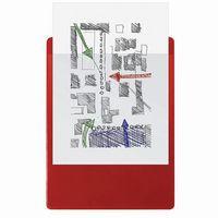 Lot de 10 Porte-bloc avec pochette - Format 23x32cm pour A4-Rouge - Image 2